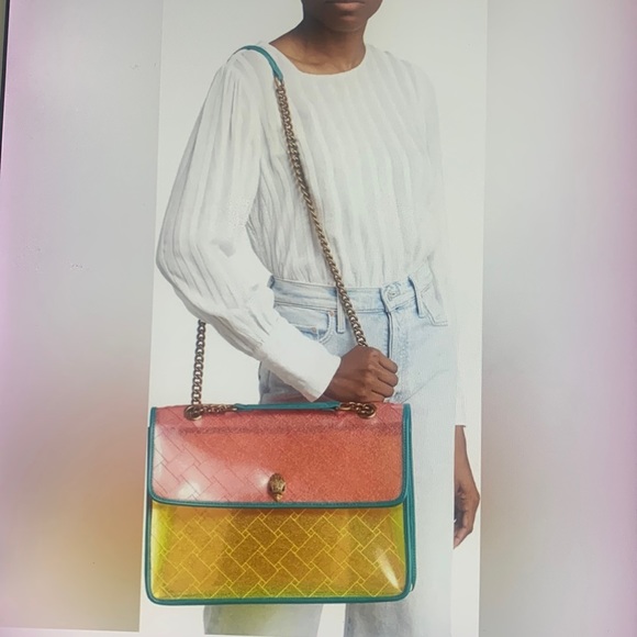 Kurt Geiger London XXL Kensington Vinyl Convertible Shoulder Bag - Picture 7 of 17